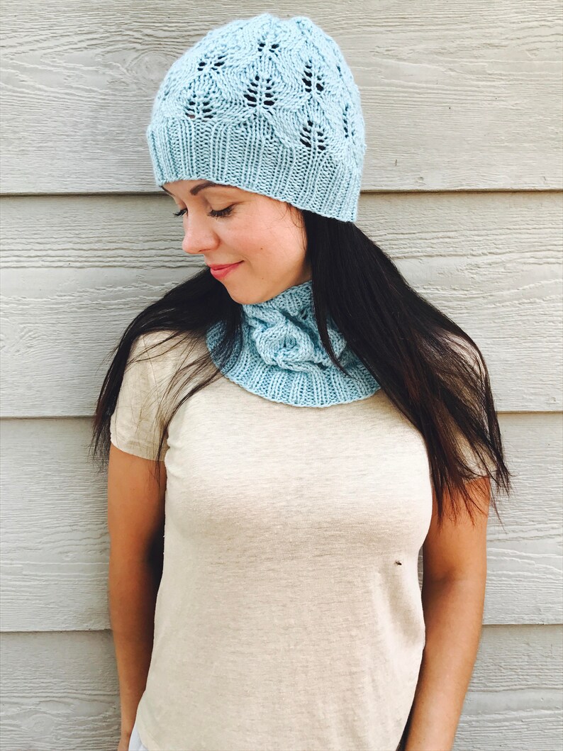 Hat Scarf Combo Wool and Silk Mix Blend Hand Knitted / Knit Etsy