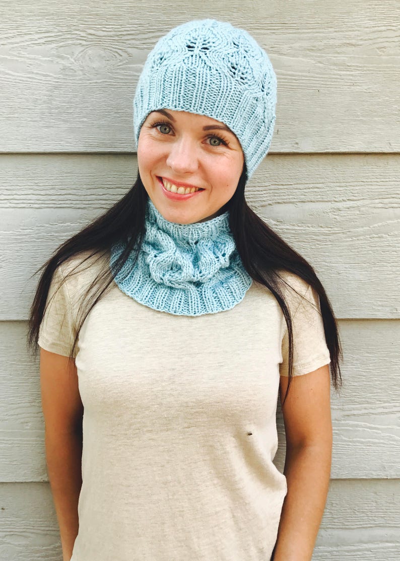 Hat Scarf Combo Wool and Silk Mix Blend Hand Knitted / Knit Etsy