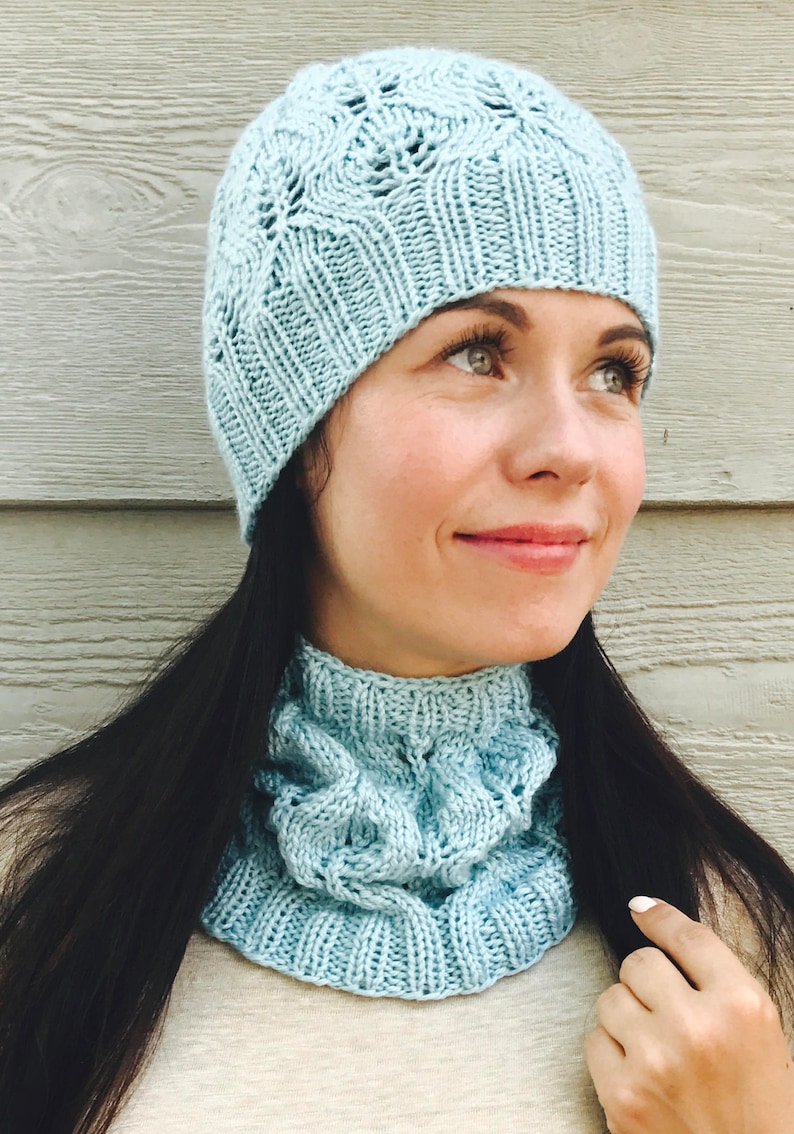 Hat Scarf Combo Wool and Silk Mix Blend Hand Knitted / Knit Etsy