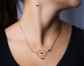 Gitarrensaiten Halskette Herz Heart Kette Love fantasy Guitar string necklace Gold Silber Geschenk Gift schick elegant celtic keltisch knot