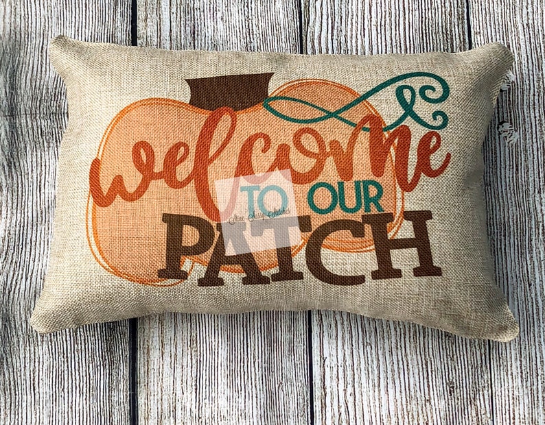 Fall Pumpkin Pillow Cover to Our Patch Pillow Pumpkin Etsy