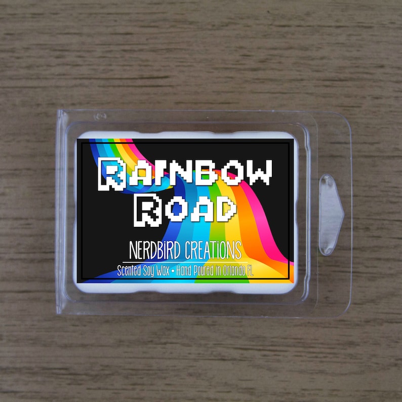 Rainbow Road 3oz scented soy wax tart