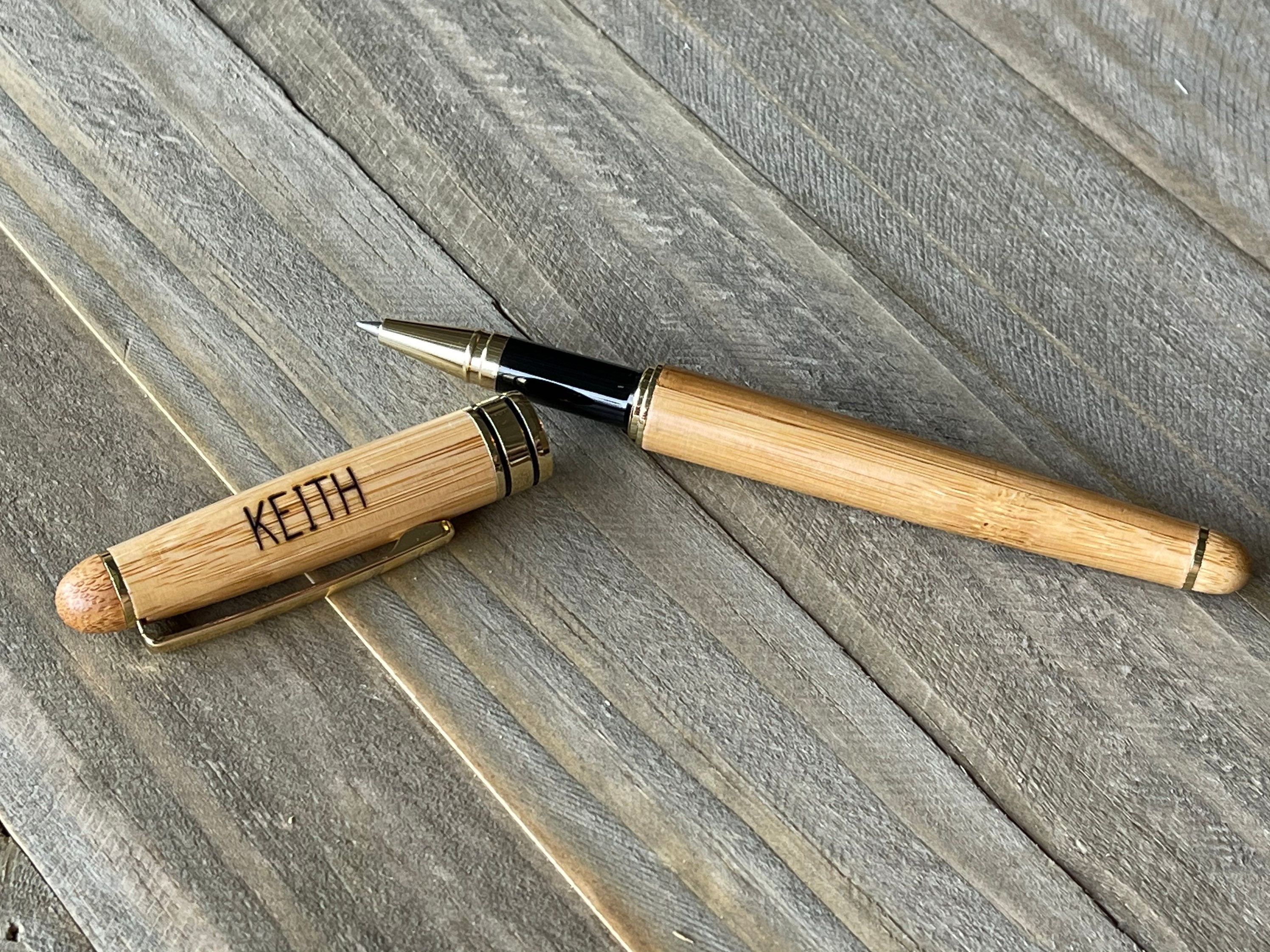 Personalized Bamboo Pen / Engraved Bamboo Pen / | Etsy