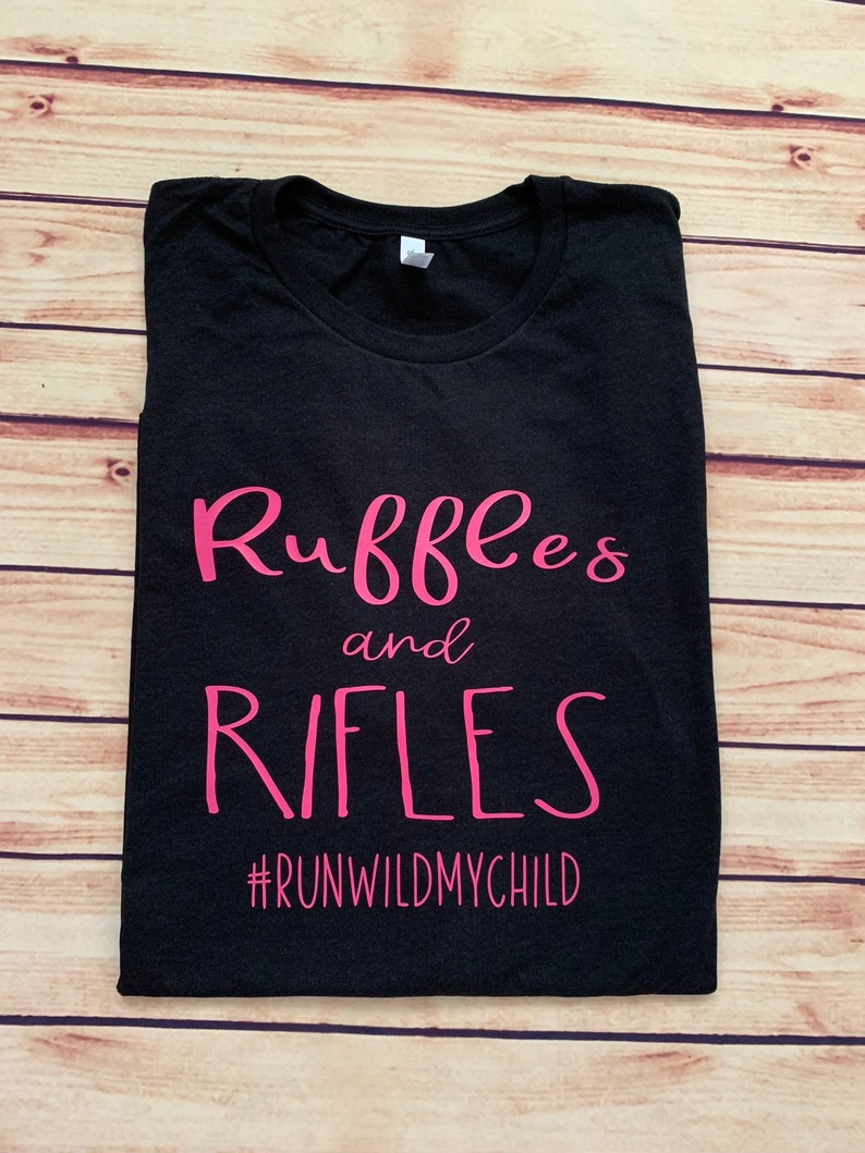 Ruffles and Rifles T-shirt or Bodysuit/mom of Girls and - Etsy
