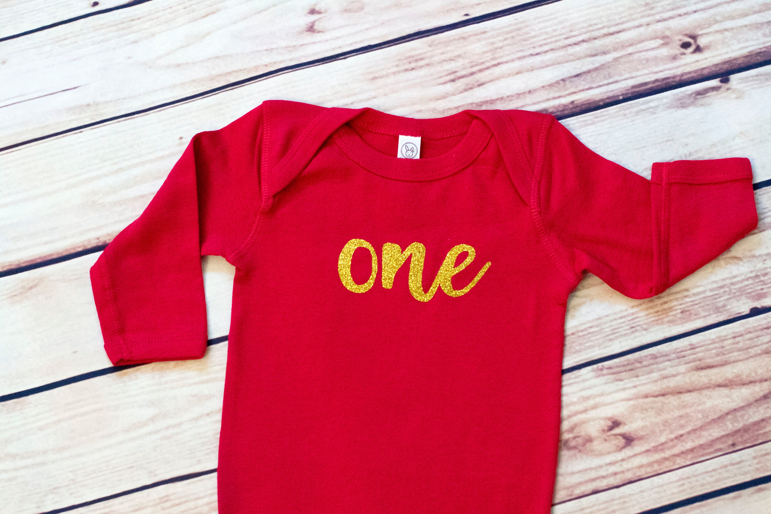 Long Sleeve One Birthday Body Suit/1st Birthday Bodysuit/first Etsy