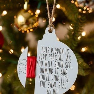 Measure Me Wood Christmas Ornament: Child's Height Keepsake