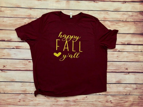 Happy Fall Y'all T-Shirt Small
