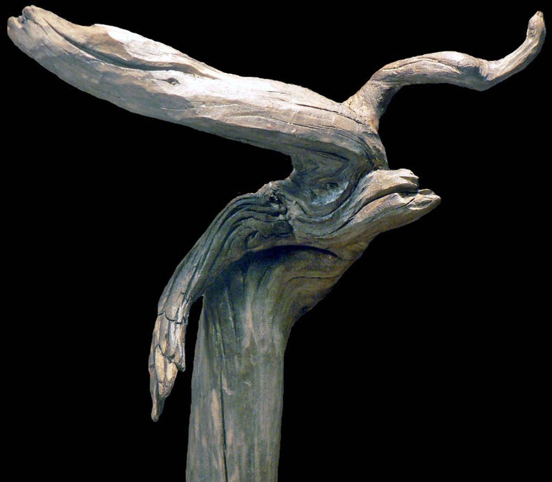 Sculpture naturelle en bois flotté de Loire Minotaure image 2