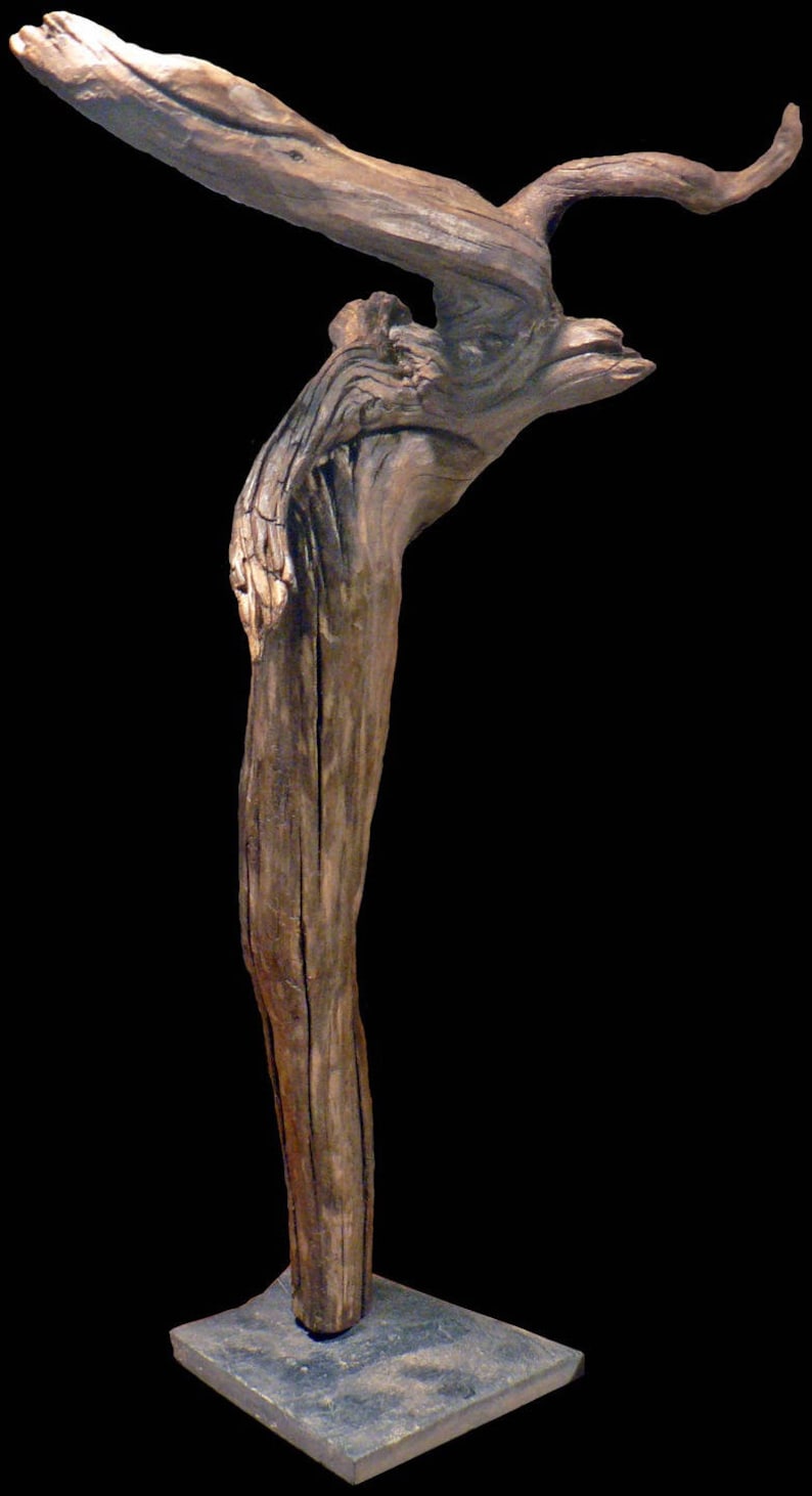 Sculpture naturelle en bois flotté de Loire Minotaure image 1