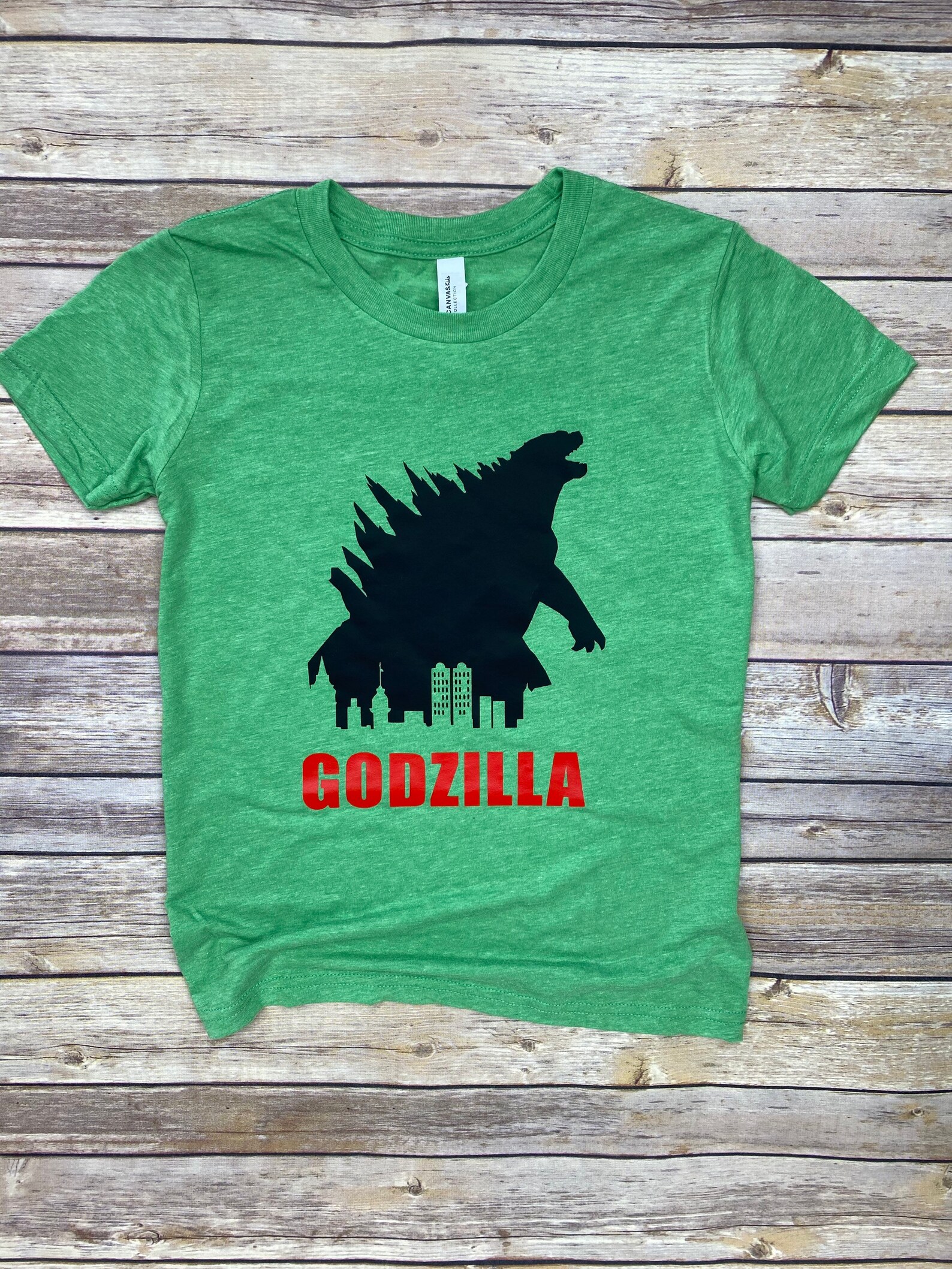 Godzilla shirt kids Godzilla birthday shirt funny baby boy Etsy