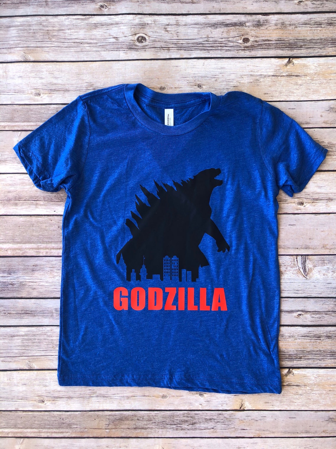 Godzilla shirt kids Godzilla birthday shirt funny baby boy Etsy