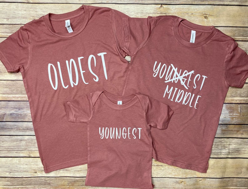 oldest middle and youngest shirts