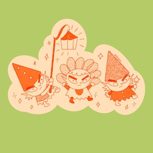 Sticker Three Little Fairies