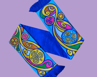 Vintage Jean Charles De Castelbajac 1980s Silk Scarf for Vintage Jean Charles De Castelbajac 1980s Silk Scarf for