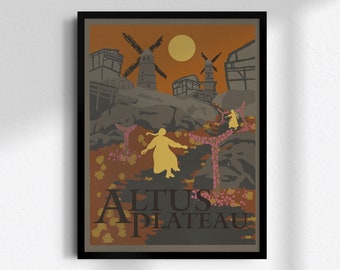 Elden Ring Printable Poster - Altus Plateau - National Park Inspired Lands Between