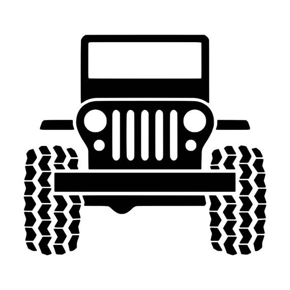 Jeep Wrangler 4x4 decal Jeep grill YETI decal laptop | Etsy