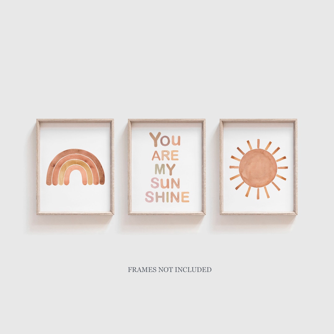 Nursery Art Prints, You Are My Sunshine, Neutral Nursery Art, Nursery ...