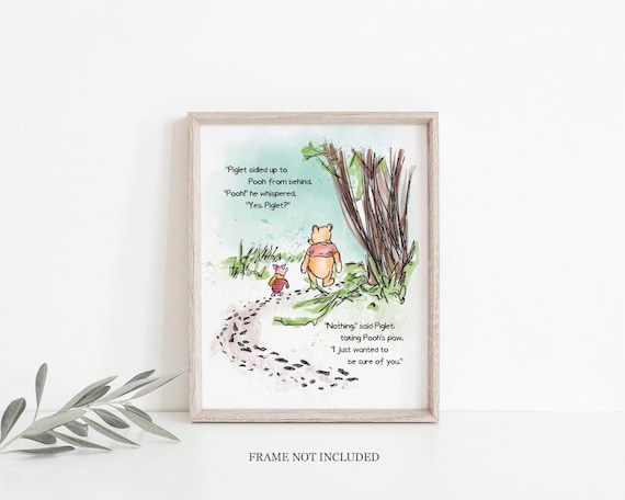 Winnie the Pooh Wall Art, Nursery Decor, Winnie the Pooh and - Main Image