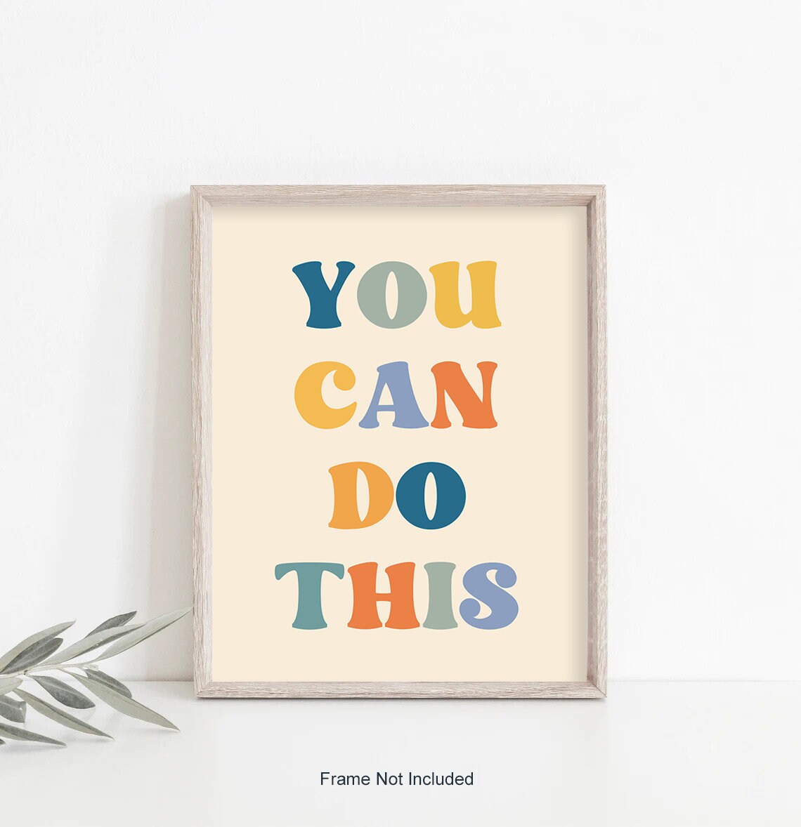 Poster mural inspirant noir avec citations positives inspirantes