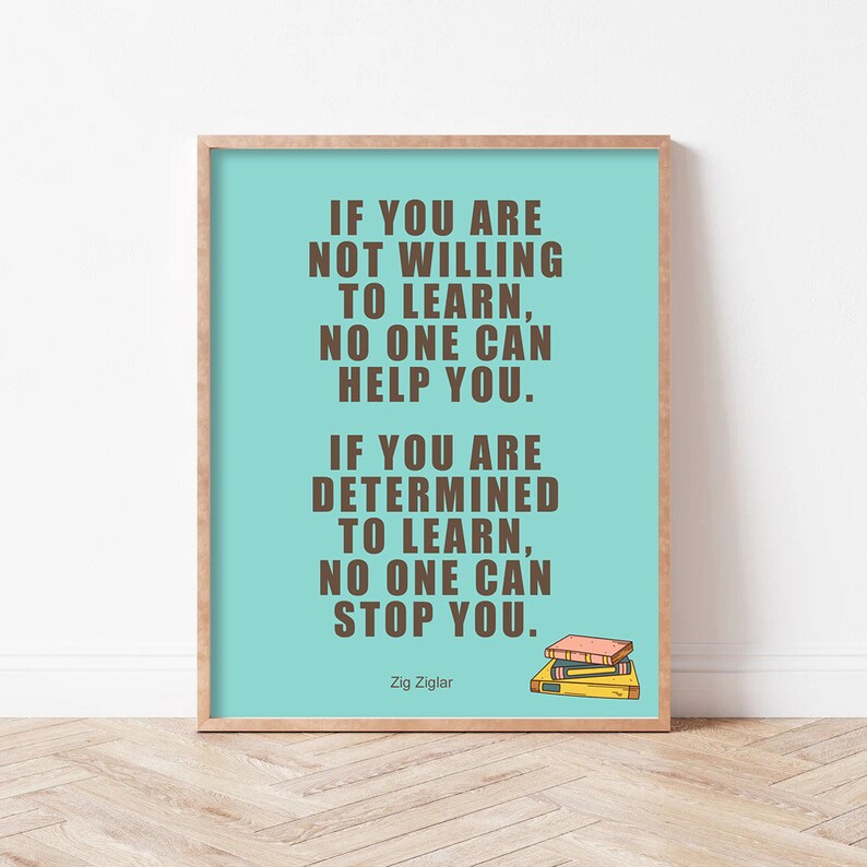 Printable Motivational Wall Art for Office Classroom Wall Etsy