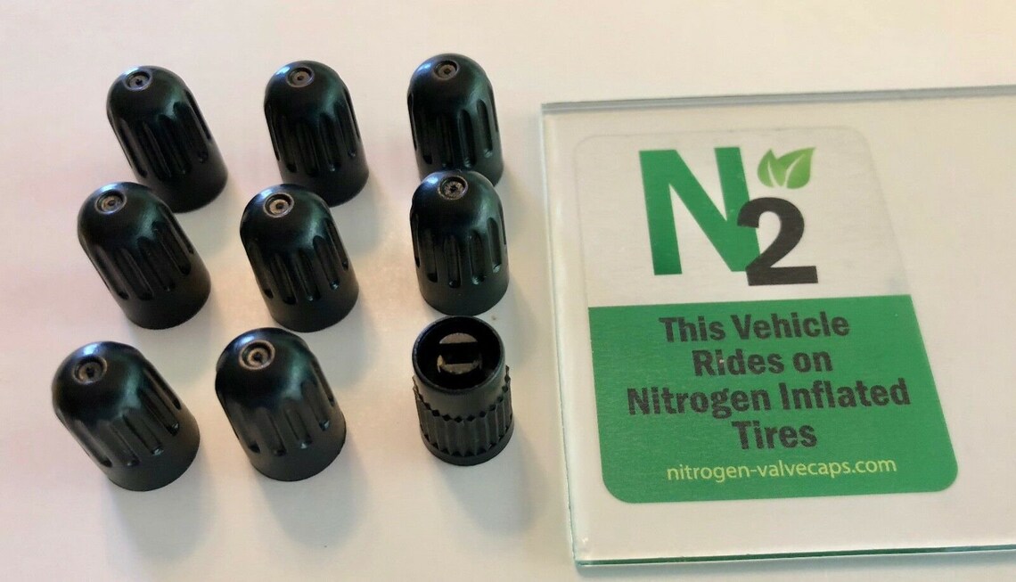 thumbnail image 2 of Haltec 89TPMS-CAPG Plastic Chrome Nitrogen Caps – 100 Pack – For Tire Valves 2 of 6