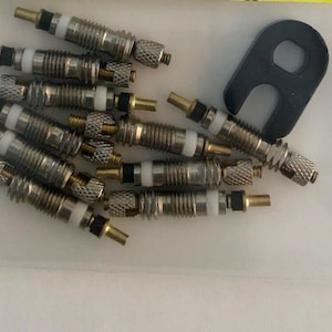 10 RaceReady ..Presta Valve Cores + 1 Black Presta Valve Core Removers..MTB..Bicycle