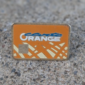 Vintage Carte Orange Pin Paris Train Bus + Metro RATP ile de France SNCF Badge Transportation Lapel Pin French Stations France Fare