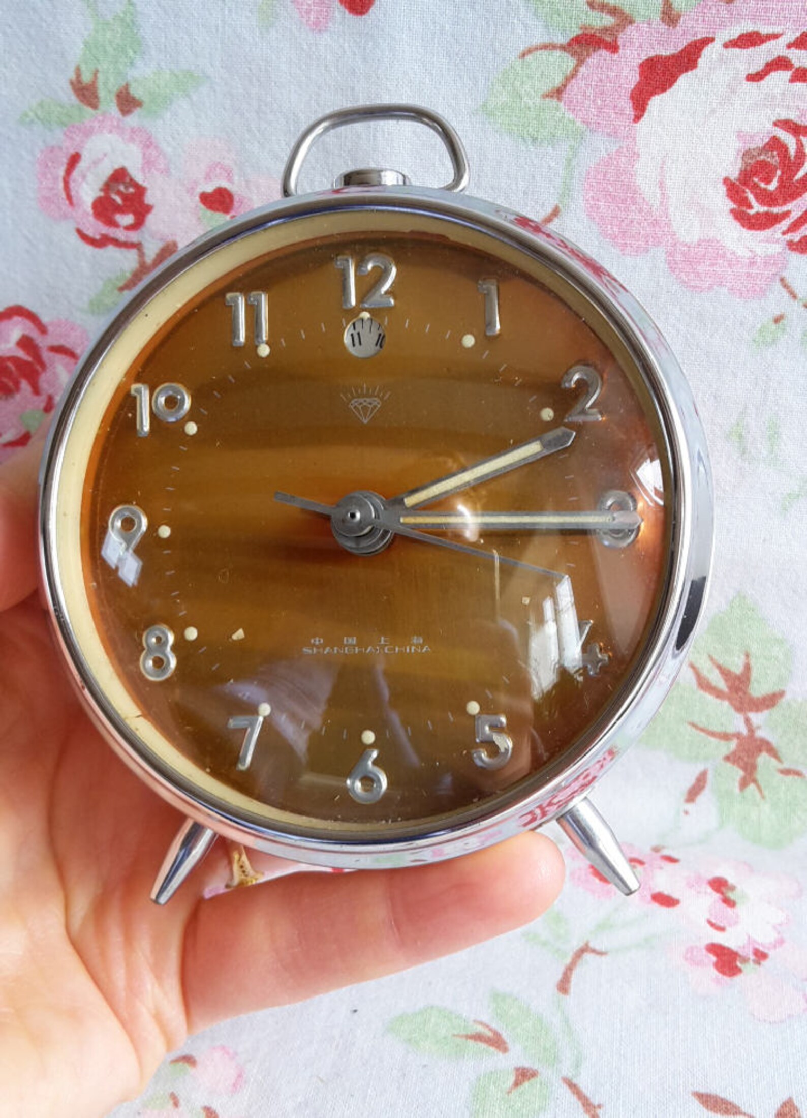 Vintage DIAMOND SHANGHAI China Wind Up Alarm Clock 1960s Retro Etsy