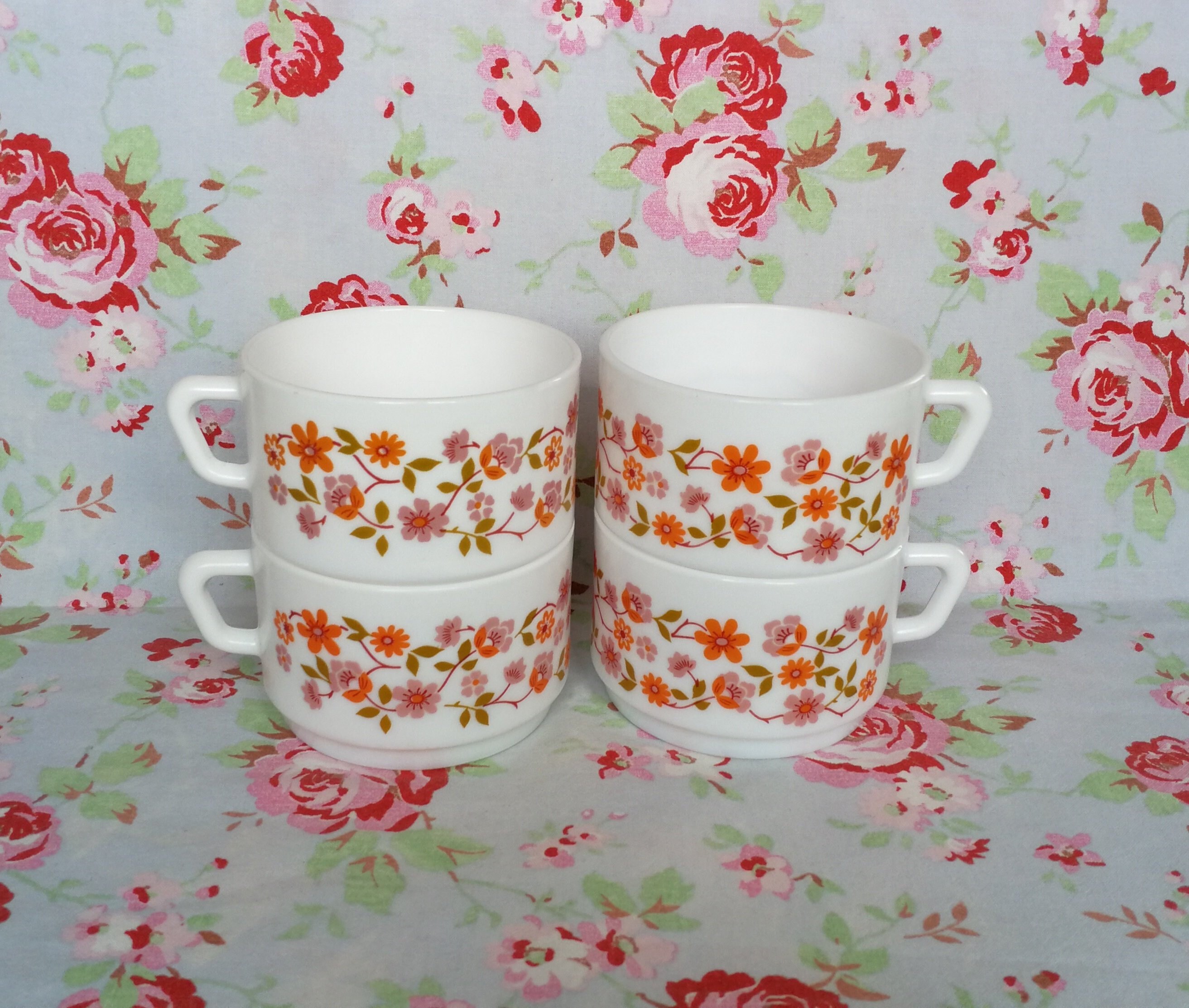 6 tasses Arcopal modèle Scania Thé, café ou petit cacao