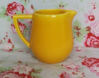 Vintage Französisch Gelb Longchamp Frankreich Milchkanne Frankreich Tee / Kaffee Made in France Set Digoin Sarreguemines Badonviller Creamer Helle Farbe
