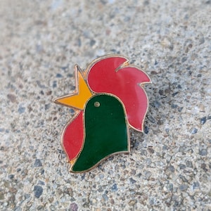 Vintage Kellogg&#39;s Corn Flakes Pin Badge Logo Can Enamel Sign Brooch American Brand Cereals Cereal Memorabilia Nostalgic Rooster
