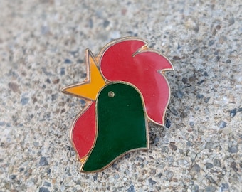 Vintage Kellogg&#39;s Corn Flakes Pin Badge Logo Can Enamel Sign Brooch American Brand Cereals Cereal Memorabilia Nostalgic Rooster
