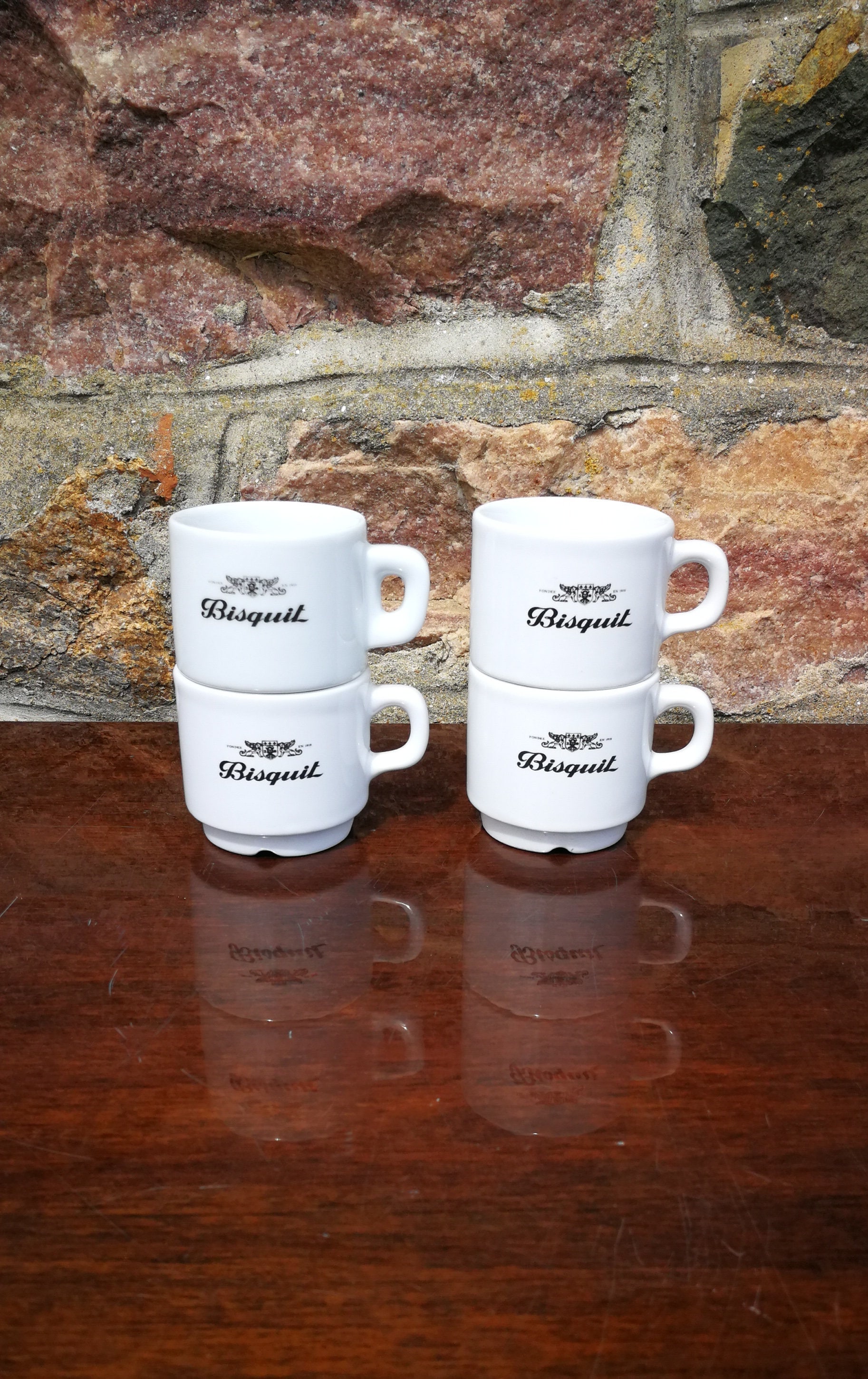 Tasses à Expresso Cognac Bisquit - Céramique Marron - Neuf - Lot De Tasses