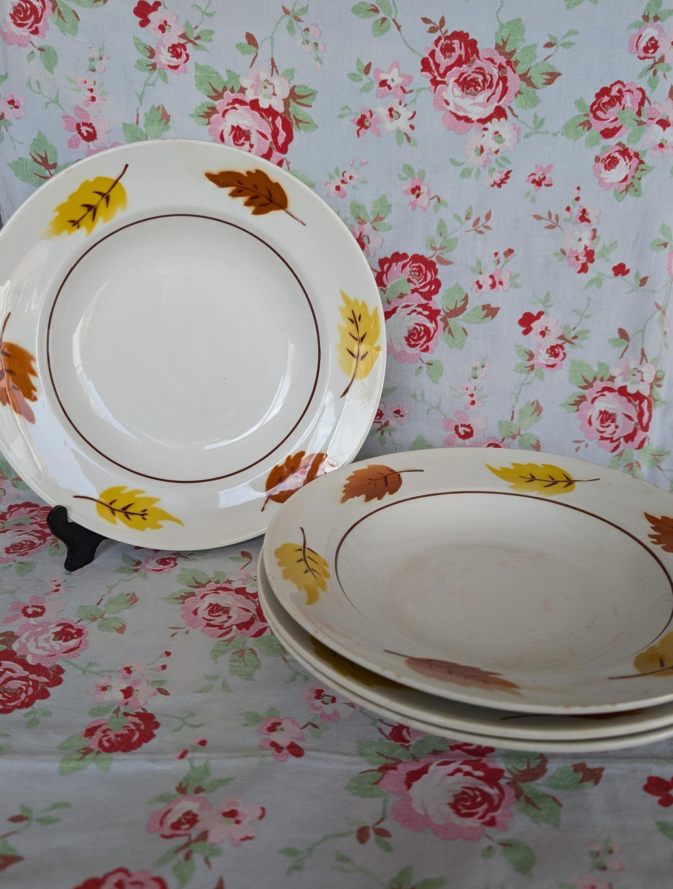 フランスヴィンテージ ムーランデルー サラダプレート 6枚セット 小皿