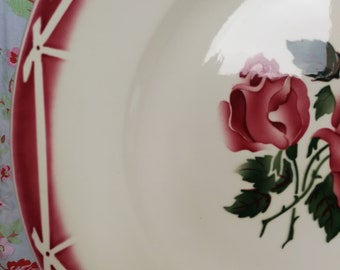 Rare Digoin Sarreguemines Cibon Large Serving Tray / Dish Iconic