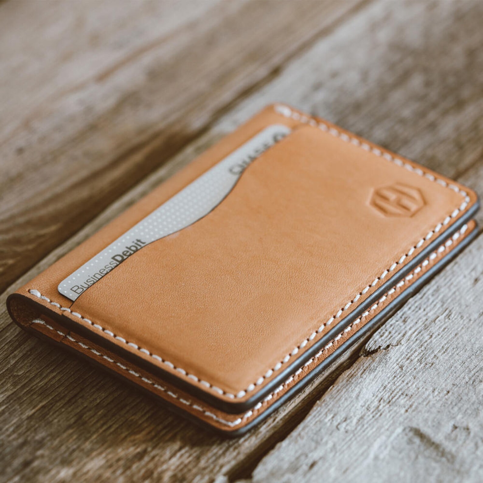 Personalized Men's Leather Wallet Initials on Wallet Etsy