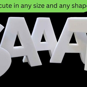 May include: White foam letters spelling "SAAT" with a Canadian flag sticker on the "T". The letters are customizable in any size and shape.