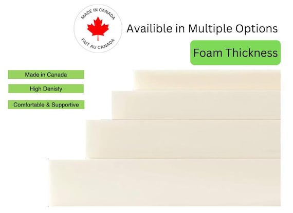 Durable and High Density Foam Cushion and Gel Memory Foam,Made in Canada.