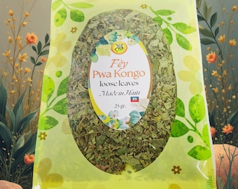 Fey pwa kongo. Hojas de guandú