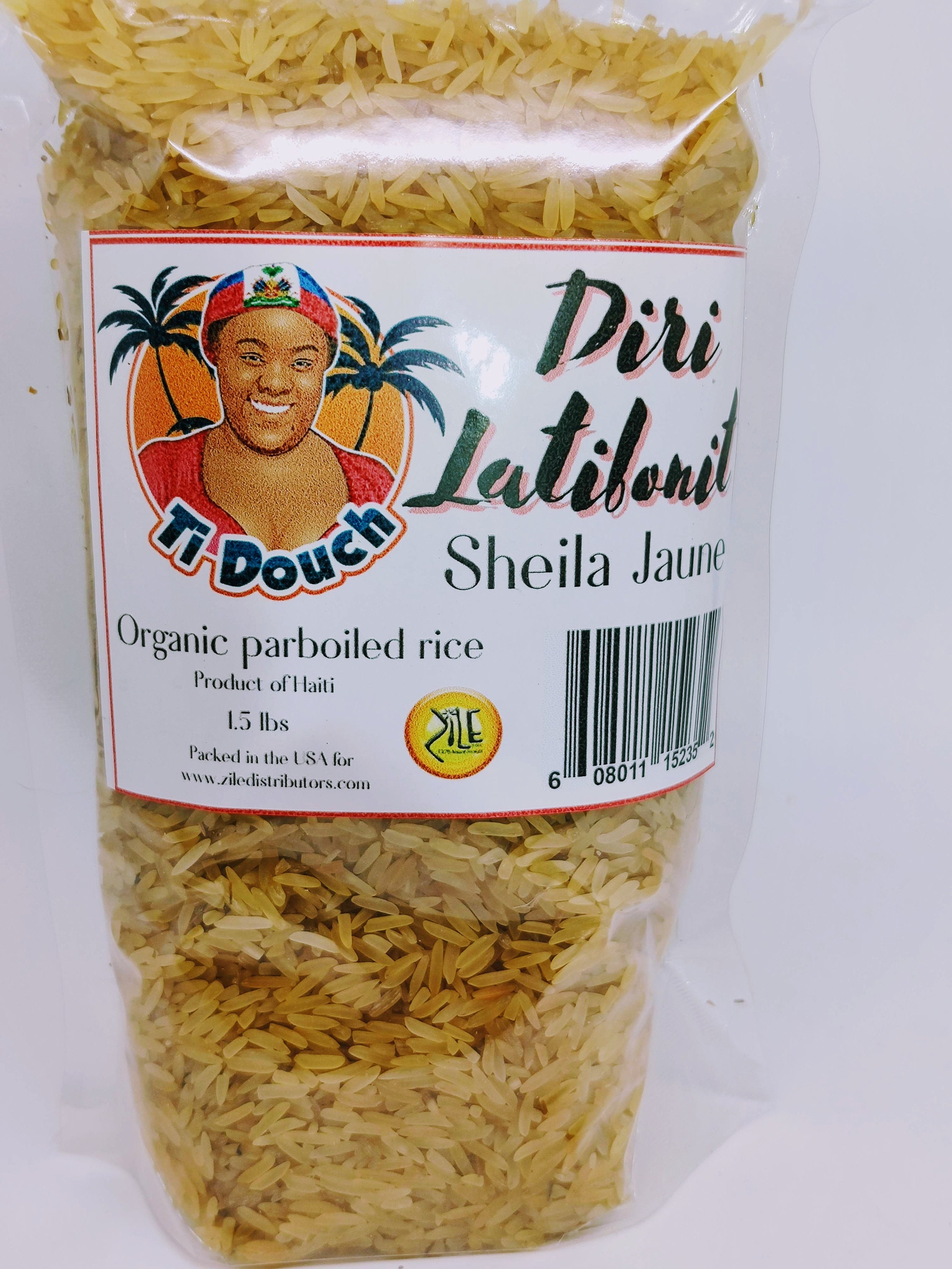 Organic Parboiled Rice/diri Sheila Jaune 