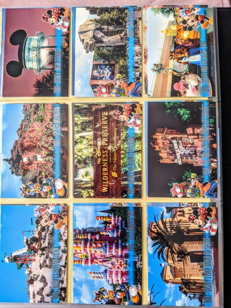 Disney Trading Card Collection With Collector's Binder Etsy