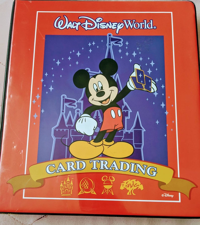 Disney Trading Card Collection with Collector's Binder Etsy