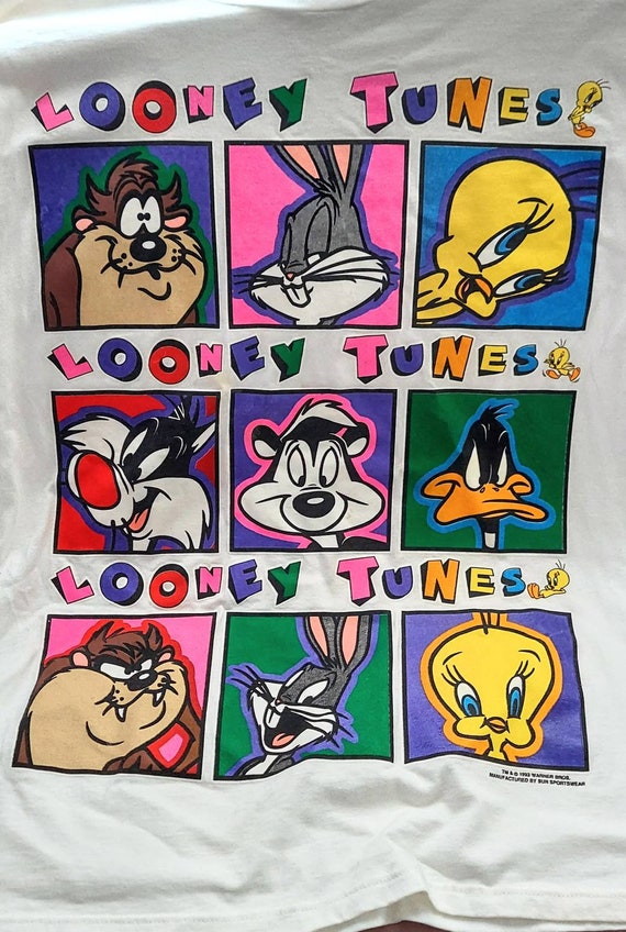 1990s Vintage Looney Tunes Colorful T Shirt Bugs Bunny - Etsy 1990s Vintage Looney Tunes Colorful T Shirt Bugs Bunny - Etsy