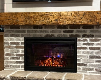 Custom Fireplace Mantle Beam