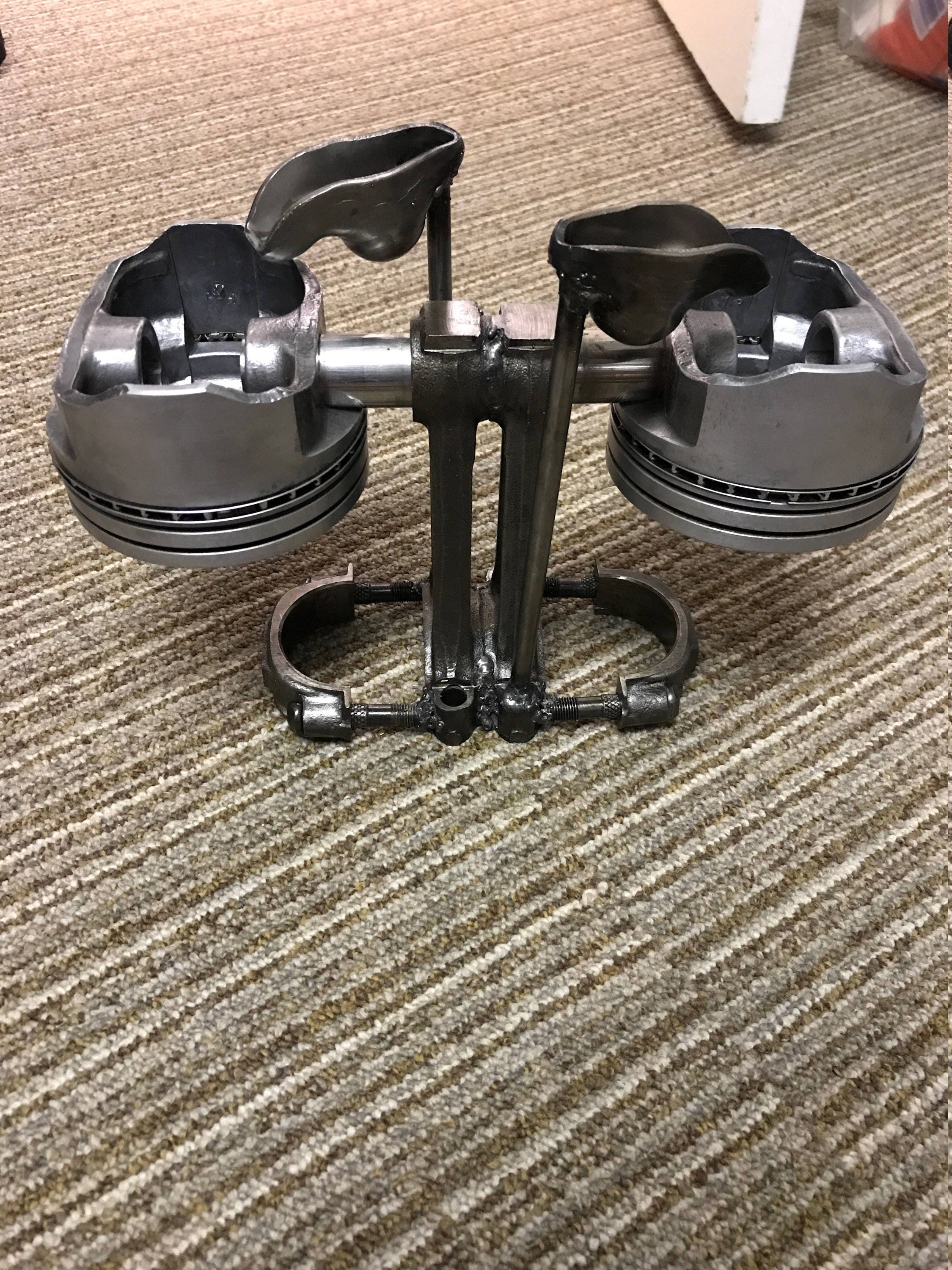 cigar ashtray made from engine parts Etsy