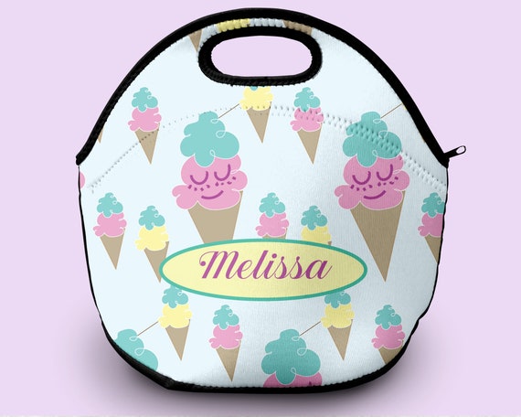 Rainbow Print Personalized Lunch Bag