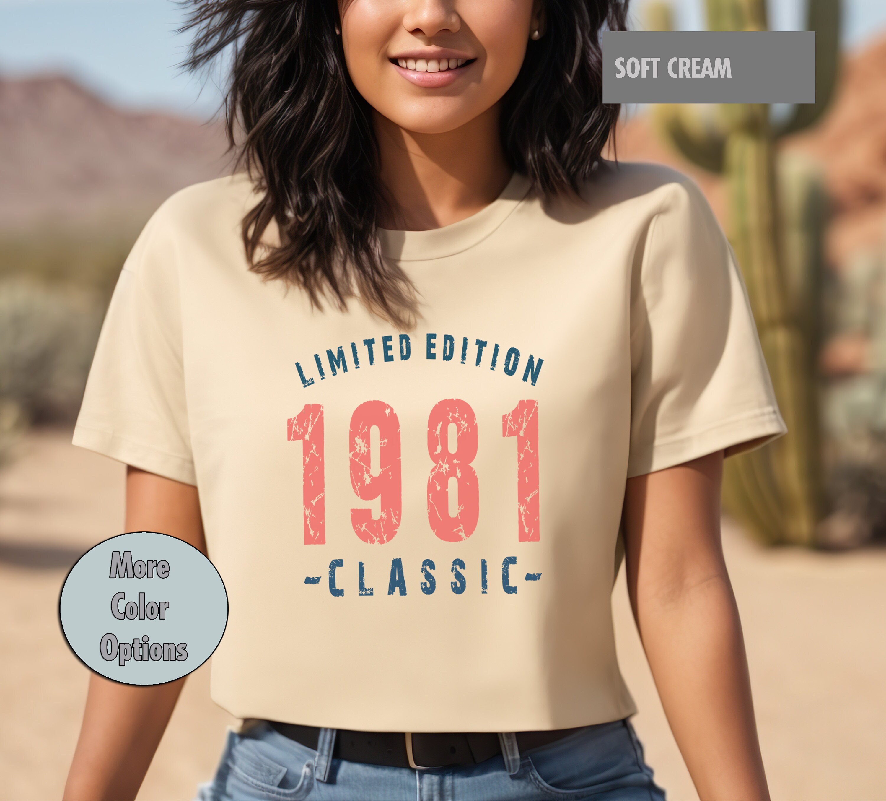 Limited Edition 1981 Classic Tshirt, Retro 43th Birthday Party