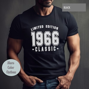 Limited Edition 1966 College Classic TShirt, Retro 59. Geburtstag Party Shirts für Männer, TShirts für Frauen, Süßes T-Shirt, Vintage 58, 60