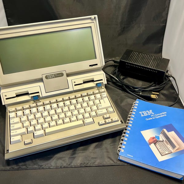 Vintage IBM 5140 PC Convertible (IBM's First Laptop, 1986)