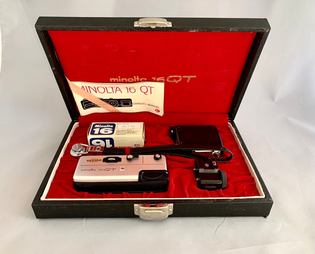 Vintage Minolta 16 QT Subminiature Viewfinder Camera 1970s Etsy